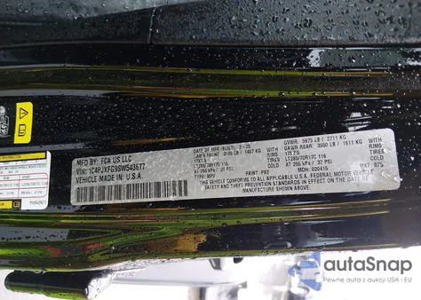 2025 Jeep Wrangler 4-Door Rubicon 4X4 z USA, uszkodzony, nr VIN 1C4PJXFG9SW543677